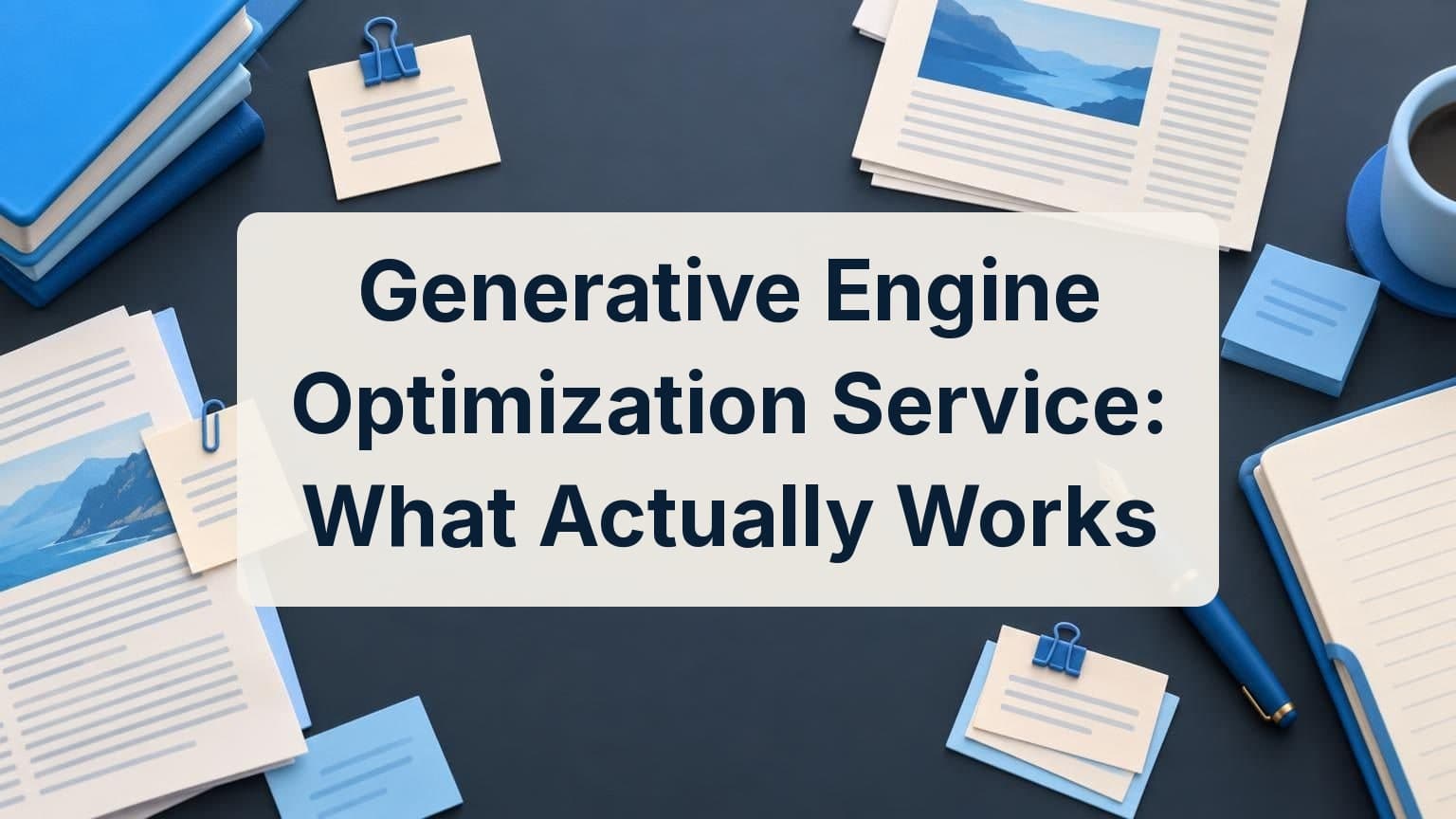 Generative Engine Optimization Service: What Actually Works