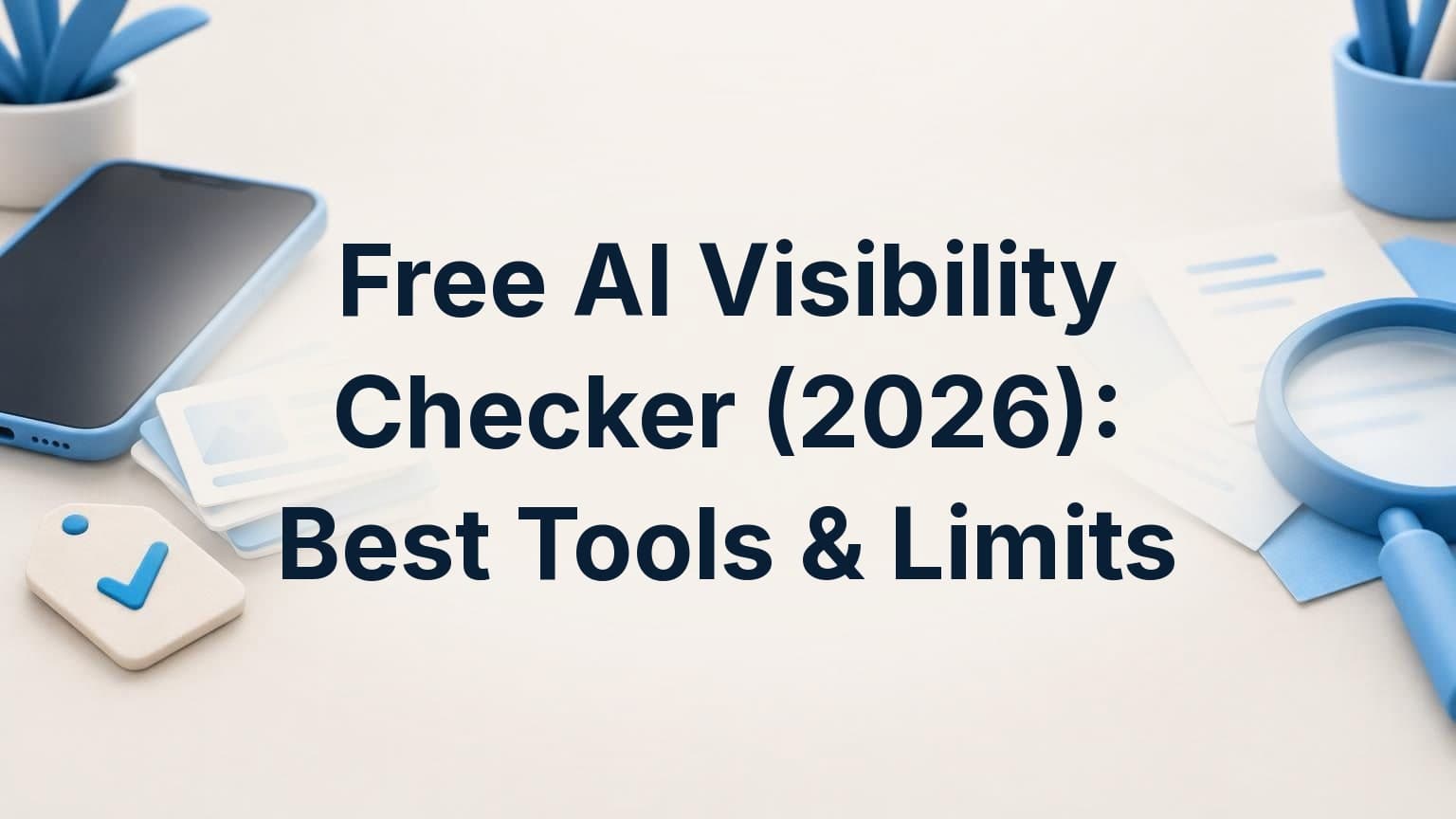 Free AI Visibility Checker (2026): Best Tools & Limits