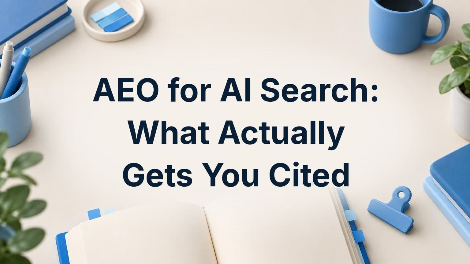 AEO for AI Search: What Actually Gets You Cited