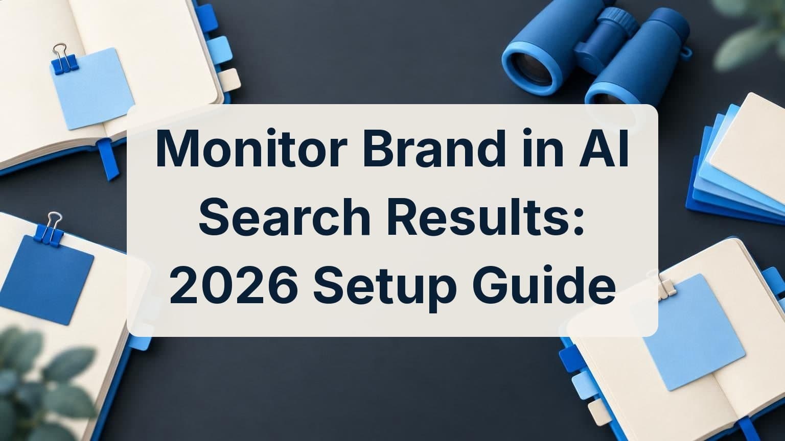 Monitor Brand in AI Search Results: 2026 Setup Guide